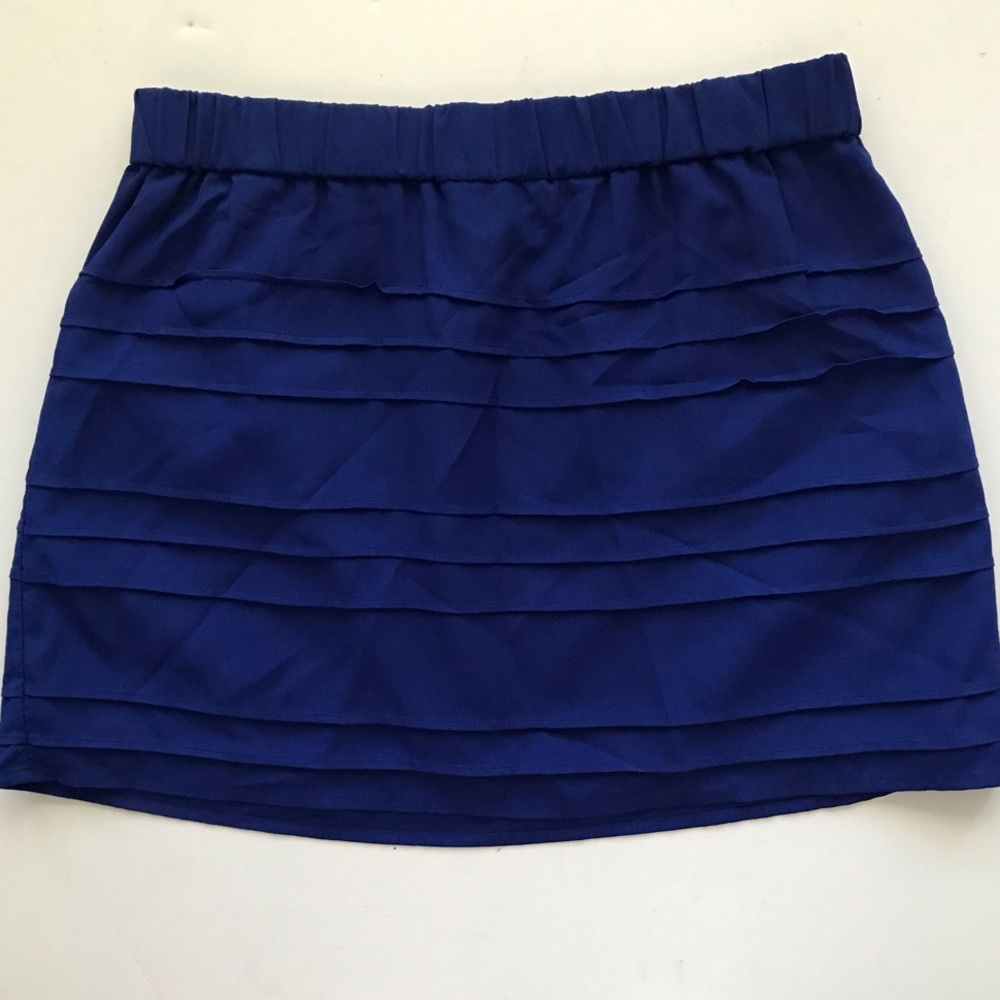 Express Royal Blue Mini Skirt